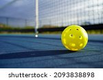Close Up Of A Pickleball On A...