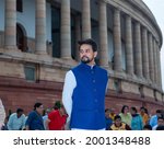 Small photo of New Delhi, India- September 6 2019: Anurag Thakur Mos Finance attending an event at parliament house.