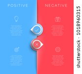 Positive Negative List Template With Arrow Points