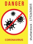 covid covid 19 sign virus... | Shutterstock .eps vector #1752650855