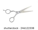  		 professional scissors for haircuts isolated on white background
