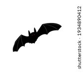 bat icon. halloween vector... | Shutterstock .eps vector #1934890412