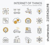 internet of things icons  such... | Shutterstock .eps vector #2105426198