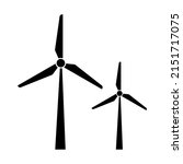 windmill icons. air energy... | Shutterstock .eps vector #2151717075