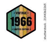 1966 vintage retro limited... | Shutterstock .eps vector #2144362265