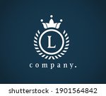 letter l laurel wreath template ... | Shutterstock .eps vector #1901564842