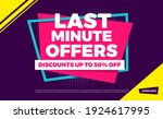 last minute offers discounts up ... | Shutterstock .eps vector #1924617995