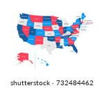 united states of america... | Shutterstock .eps vector #732484462
