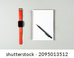 Notepad  Orange Watch  Pen...