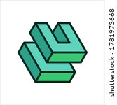 3d cube logo image vector | Shutterstock .eps vector #1781973668