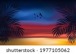 summer sunset sky. nature... | Shutterstock .eps vector #1977105062