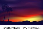 summer sunset sky. nature... | Shutterstock .eps vector #1977105068
