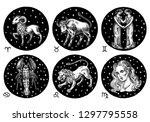 Zodiac Icons. Astrology...