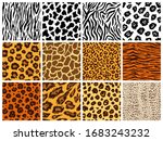 animal seamless pattern set.... | Shutterstock .eps vector #1683243232