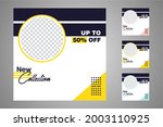 new set of editable minimal... | Shutterstock .eps vector #2003110925