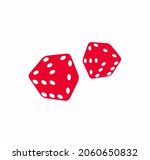 dice icon vector on a white... | Shutterstock .eps vector #2060650832
