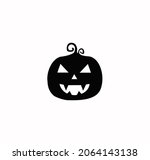 halloween pumpkin icon vector... | Shutterstock .eps vector #2064143138
