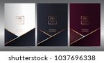 luxury premium menu design... | Shutterstock .eps vector #1037696338