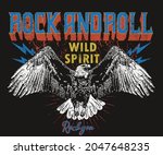 eagle wild spirit vintage... | Shutterstock .eps vector #2047648235