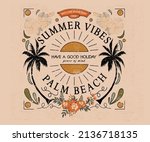 Summer Vibes Tropical Graphic...