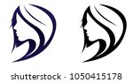 logo for hairstyle  fashion... | Shutterstock .eps vector #1050415178