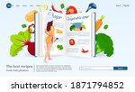 website design  woman reading... | Shutterstock .eps vector #1871794852