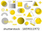 set of geometric shapes.memphis ... | Shutterstock .eps vector #1859011972