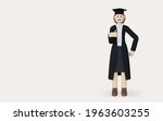 class of 2021 graduation with... | Shutterstock . vector #1963603255