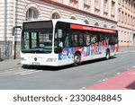 Small photo of Celle, Germany - 3rd June, 2023: Celle Bus Company (CeBus) uses Iveco Crossway LE City and Mercedes Benz Citaro for its city bus services.