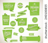 origami vintage labels set... | Shutterstock .eps vector #240100855