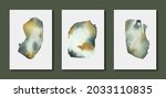 set of abstract watercolor... | Shutterstock .eps vector #2033110835