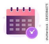 schedule  calendar  business ... | Shutterstock .eps vector #1835386075