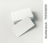 photo of blank business cards... | Shutterstock . vector #705333055