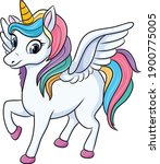 cute unicorn colorful cartoon... | Shutterstock .eps vector #1900775005