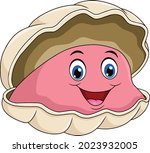 cute oyster cartoon vector... | Shutterstock .eps vector #2023932005