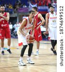 Small photo of September 4, 2017 in Istanbul Fiba Eurobasket 2017 Men's Basketball Championship, Serbia basketball national team defeated Russia 87-79. Alexey Shved Throws a foul.