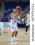 Small photo of Serbia's national team defeated Latvia 92--82 at the 1 September 2017 Istanbul Fiba Eurobasket 2017 Men's Basketball Championship Bogdan Bogdanovic Shooting.