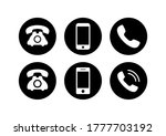 phone and mobile phone icon... | Shutterstock .eps vector #1777703192