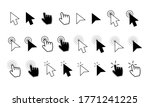 set of cursors black and white | Shutterstock .eps vector #1771241225