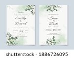 wedding invitation template... | Shutterstock .eps vector #1886726095