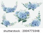 beautiful watercolor floral... | Shutterstock .eps vector #2004773348