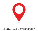 location red icon. thin lines | Shutterstock .eps vector #1923333842