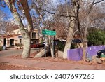 Small photo of Sedona, Arizona USA - December 24th 2023: Landscape photography of downtown Sedona during the holiday season