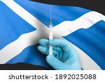 vaccination in scotland.... | Shutterstock . vector #1892025088