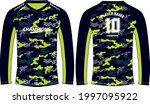camouflage long sleeve t shirt  ... | Shutterstock .eps vector #1997095922