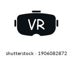 vr glasses icon  logo  virtual... | Shutterstock .eps vector #1906082872