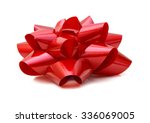 Red bow - isolated on white background 