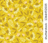 floral surface pattern design.... | Shutterstock .eps vector #1366452035