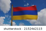 national flag of armenia waving ... | Shutterstock . vector #2152462115