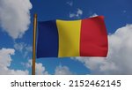 national flag of romania waving ... | Shutterstock . vector #2152462145
